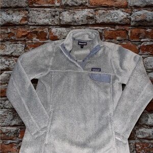 Patagonia Light Gray Fleece Pullover